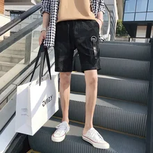 Хип-хоп летние мужские шорты для бега бегунов хлопковые свободные шорты до колена удобные короткие Hombre