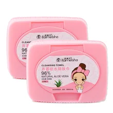 С алоэ, увлажняет средство для снятия макияжа 128 шт. коробка глубокое очищение глаз и губ мягкие одноразовые Очищающие Салфетки