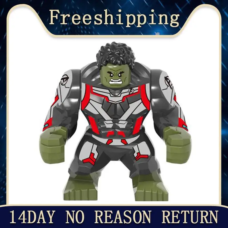 

Building Blocks Avengers 4 End Game Space 7Cm Big Iron Monger Hulk Whiplash Action Figures For Children gifts Toys XH1054