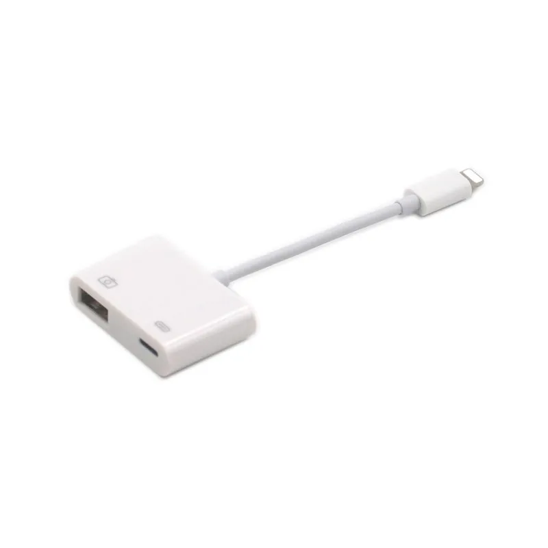 Адаптер OTG для Iphone Lightning на и USB Кабель адаптер зарядки передачи данных IOS10.3 или