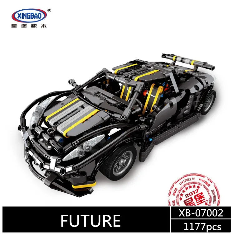 Xingbao07001/07002/07003 новые оригинальные творческие MOC Technic серии супер автомобиль набор детей строительные блоки кирпичи развивающие игрушки - Цвет: 07002