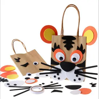

2 sets DIY Handmade Paper Bag Toys Kids For Kindergarden Educational Toys