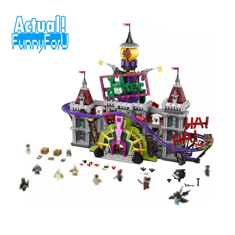 

LEPIN 07090 The Joker Manor DC Super Heroes Batman Figures Building Blocks Bricks Toys For Boy oyuncak Compatible with 70922