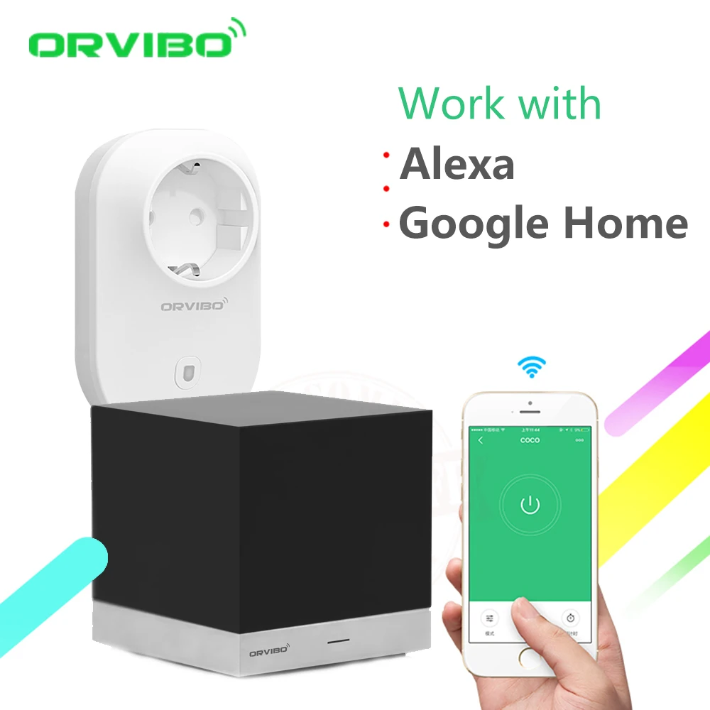 Alexa и Google Home Orvibo xiaofang интеллектуальная Автоматизация дома Системы Радио пульт дистанционного управления ИК+ B25 Wi-Fi Мощность разъем