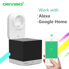 Alexa и Google Home Orvibo xiaofang интеллектуальная Автоматизация дома Системы Радио пульт дистанционного управления ИК+ B25 Wi-Fi Мощность разъем