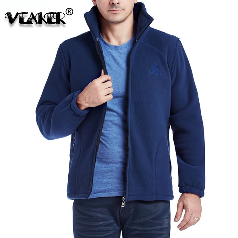 

Mens Winter Fleece Jackets Coats Casual Sportswear Stand-up Collar Men's Outerwear Windbreaker Parka Coat 4XL Grey/Army Green