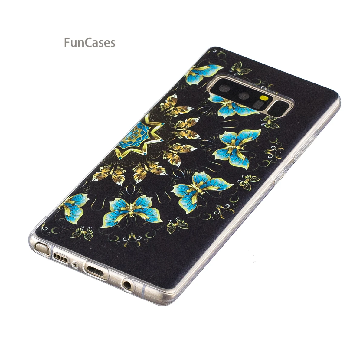 Lovely Elephant Case sFor Coverage Samsung Note 8 Soft Silicone Back Cover Telefoon Glossy Cellphone Case Samsung Galaxy Note 8