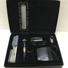 Бровей татуировки ручка Перманентный макияж Профессиональный бровей Eyeline губ тату машина макияж комплект ЕС Plug