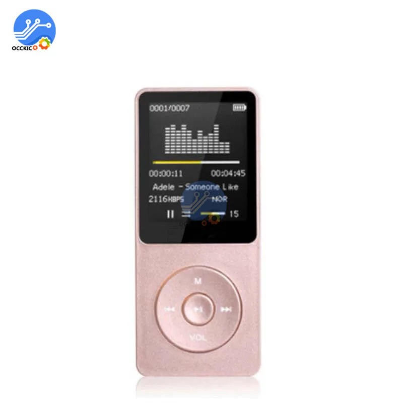 Mp3-плеер английская версия ультратонкий MP3 музыкальный HIFI плеер 8 ГБ/16 ГБ для хранения 1,8 дюймов экран 160x128 px Lecteur MP3 Reproductor