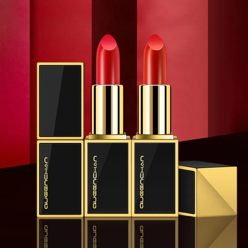 

Black Gold Tube Lipstick Lasting Moisturizing Lipstick Maple Red