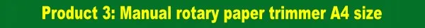 A4 rotary trimmer