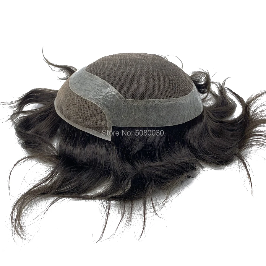 Голливудский Базовый Стиль накладка из искусственных волос для мужчин человеческие волосы remy волосы швейцарские кружева хорошего качества