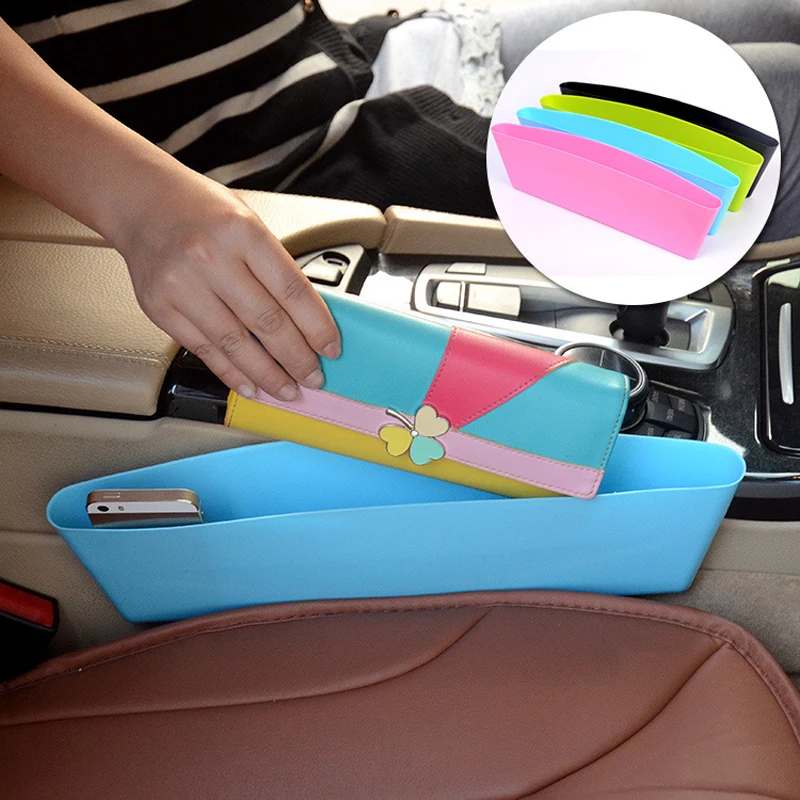 

Car Seat Side Pockets 4 Color Leak-Proof Storage Box Auto Car Organizer Holder Universal Pocket Container Stowing Tidying