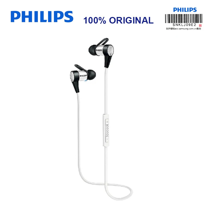 

Philips SHB5800 Wireless Earphones with Micro USB NFC Function Ear Hook for Iphone X Iphone 8 8Plus Official Certification