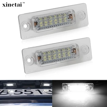 

2PCS LED Number License Plate Light for VW Transporter T5 Passat B6 Touran Caddy Golf Plus Jetta/Syncro for Skoda Superb