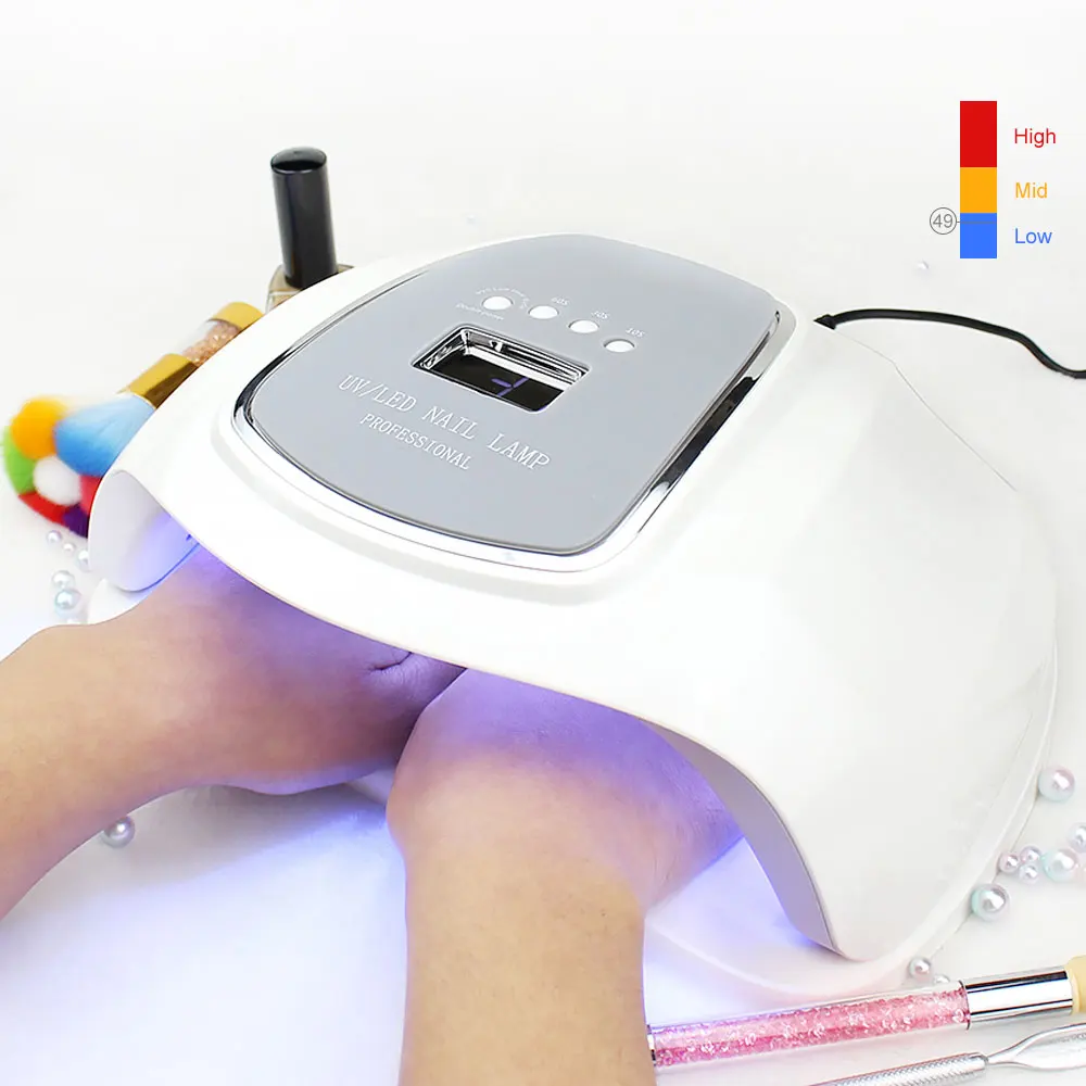 

UV PLUS 72W UV Led Nail Nail Light Cabinet Automatic Sensing Nail Dryer Curing Gel Varnish With Timing Button Polished Nail