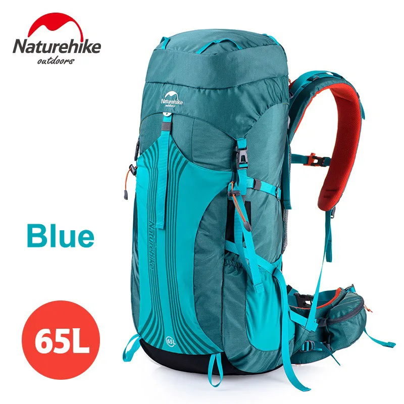 Naturehike 65L 55L 45L рюкзак с внутренней рамой, походный рюкзак для походов, путешествий, альпинизма, кемпинга, альпинизма - Цвет: Blue 65L