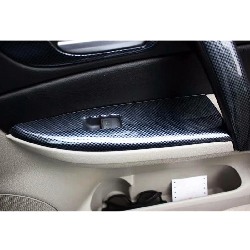 Bbincar ABS углеродное волокно краски для Mazda 6 2006 до межкомнатные двери панель передняя AC вентиляционное отверстие Средний подлокотник коробка Задняя отделка стиль