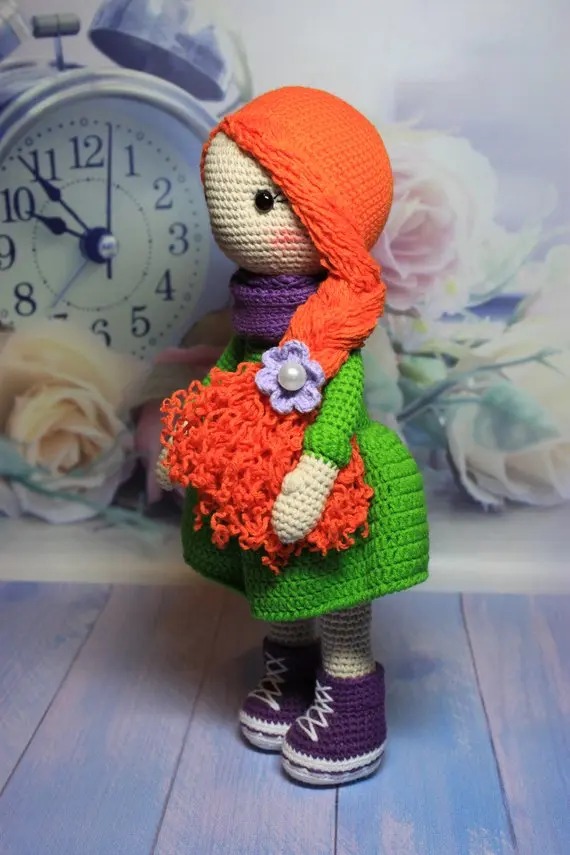 Вязаные игрушки amigurumi lovely girl Номер модели b01414