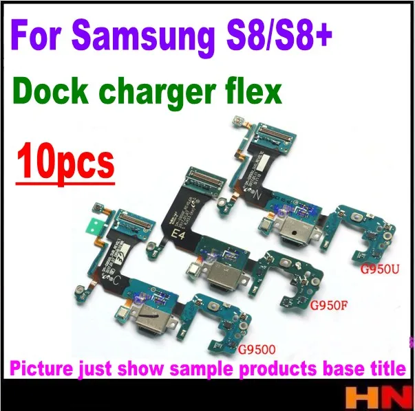 10 шт. микро USB док-разъем зарядный порт гибкий для Samsung S8 + plus G9500 G9550 U/F/N ремонтный