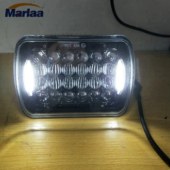 

1pcs 7"x 5" LED High Low Beam Rectangular Headlight for Jeep Wrangler YJ 1986-1995 Cherokee XJ 1984-2001 Comanche WJ 1986-1992