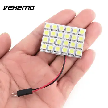 

Vehemo 10X Pure Cool Day White 24 leds LED 5050 SMD 40mm Car Light With BA9S Adapter DC 12V Super Bright