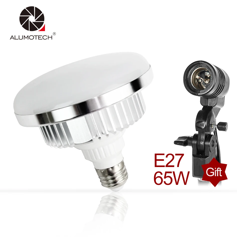 Светодиодная лампа дневного света ALUMOTECH E27 65 Вт 5500 к|Аксессуары для фотостудии| |