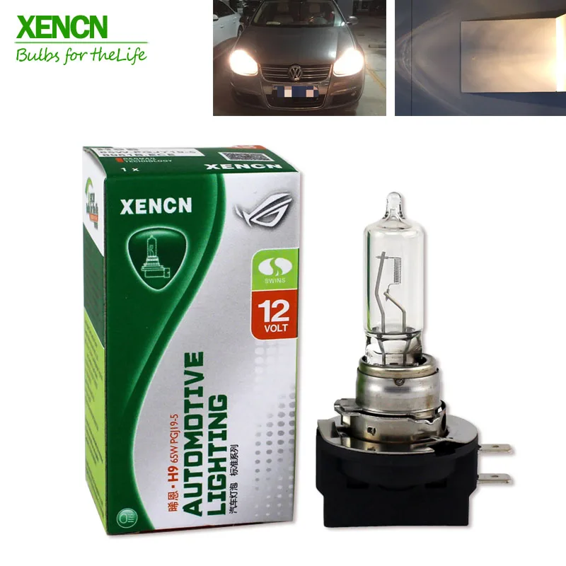 

2PCS New XENCN H9B 12V 65W 3200K PGJY19-5 Original Parts Lighting Car Bulbs Top Quailty OEM Halogen UV Headlight Free Shipping
