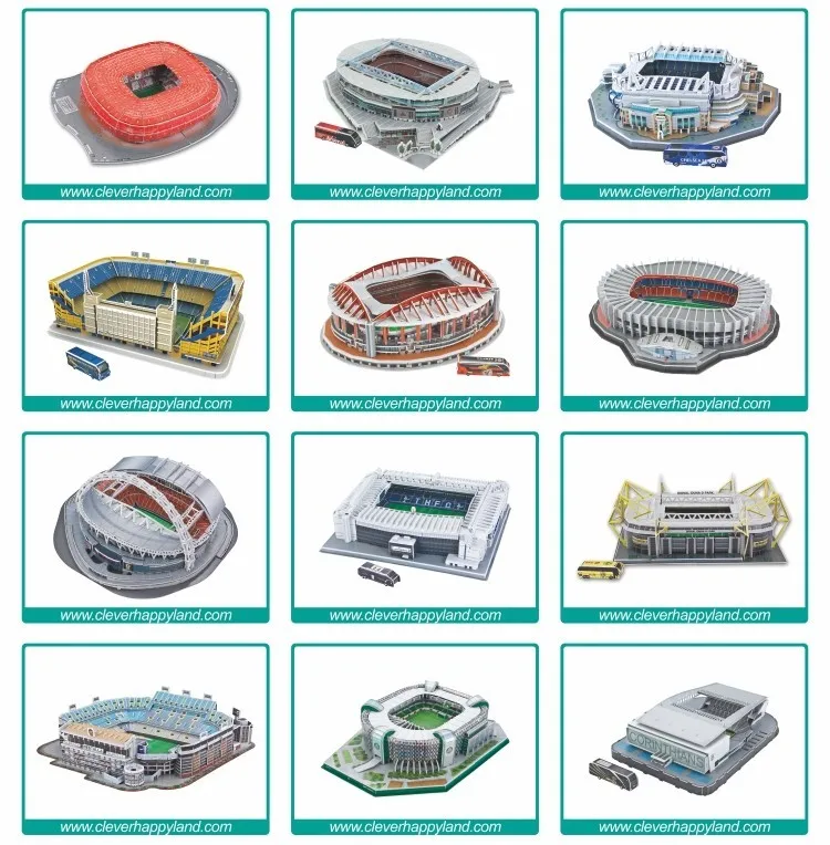 3D головоломка футбольный стадион Palmeiras SP сувенир головоломка модель игры игрушки Хэллоуин Рождество