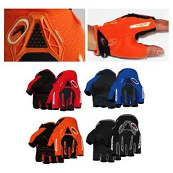Унисекс Для мужчин Спорт Воздухопроницаемый полупалец микрофибры велосипедные перчатки MTB велосипедные перчатки M/L/XL