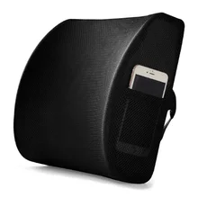 Дизайнер Высокое качество чистая ткань автомобиля сзади подушки массаж талии дышащие подушки в автомобиль мягкий памяти хлопок