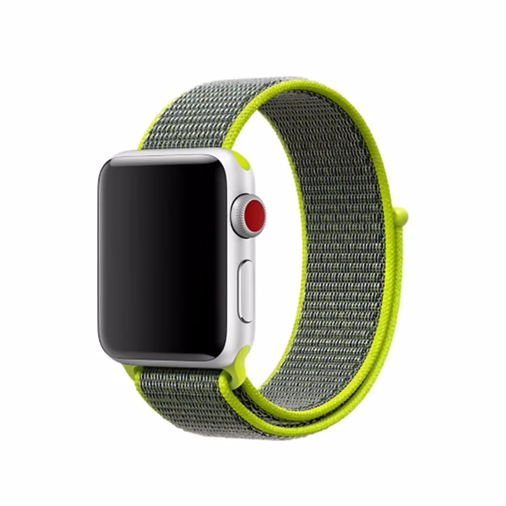 Sport Loop strap For Apple Watch band 4 3 42mm 44mm Woven Nylon correa iwatch series 4/3/2/1 40mm 38mm wrist bracelet belt