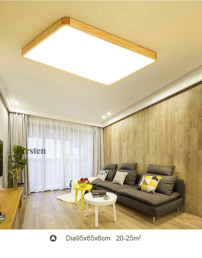 Nordic Simple Modern OAK Wood Ceiling Lamp Ultra thin Japanese LED Ceiling Lights For Bedroom Living Room Kitchen Study Balcony (9)