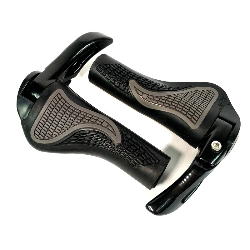 Cycling Grips Bicycle Mountain Bike Handlebar Grips Rubber Aluminum