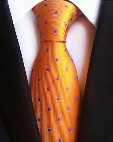 Новинка, классический мужской галстук 8 см, шелк, роскошный однотонный клетчатый галстук в горошек, бизнес галстук для мужчин, галстук для свадебной вечеринки - Цвет: YD-01