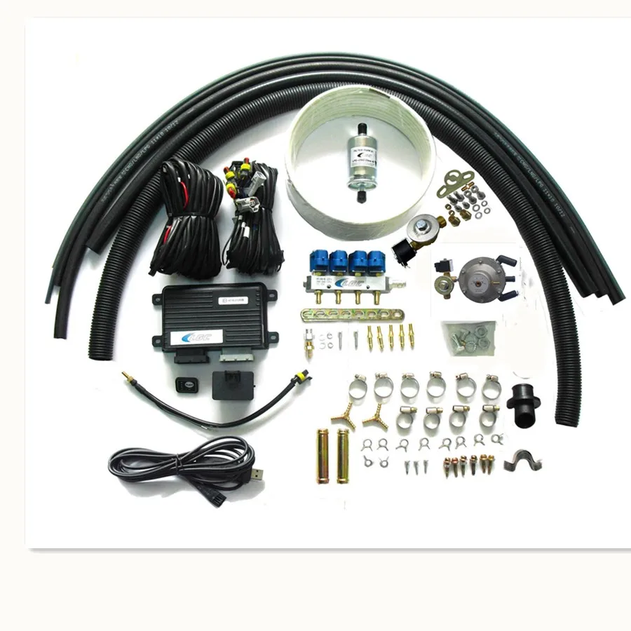 Propane LPG Multipoint Injection System Conversion Kits for 3 or 4 Cylinders Gasoline Vehicle