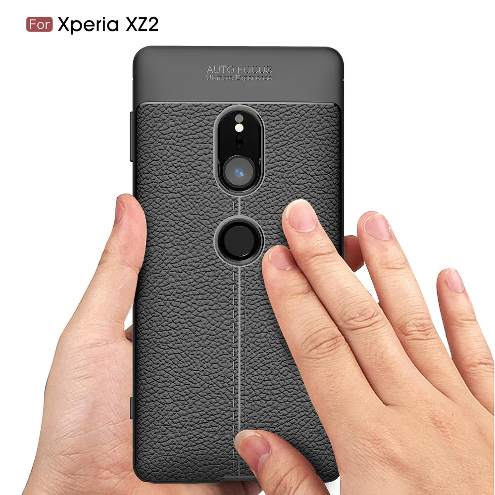 

for Sony Xperia XZ2 Case Silicon For Sony Xperia XZ2 Case Cover Fundas XZ 2 Soft Carbon Fiber Brushe Coque Etui Capa Aksesuar