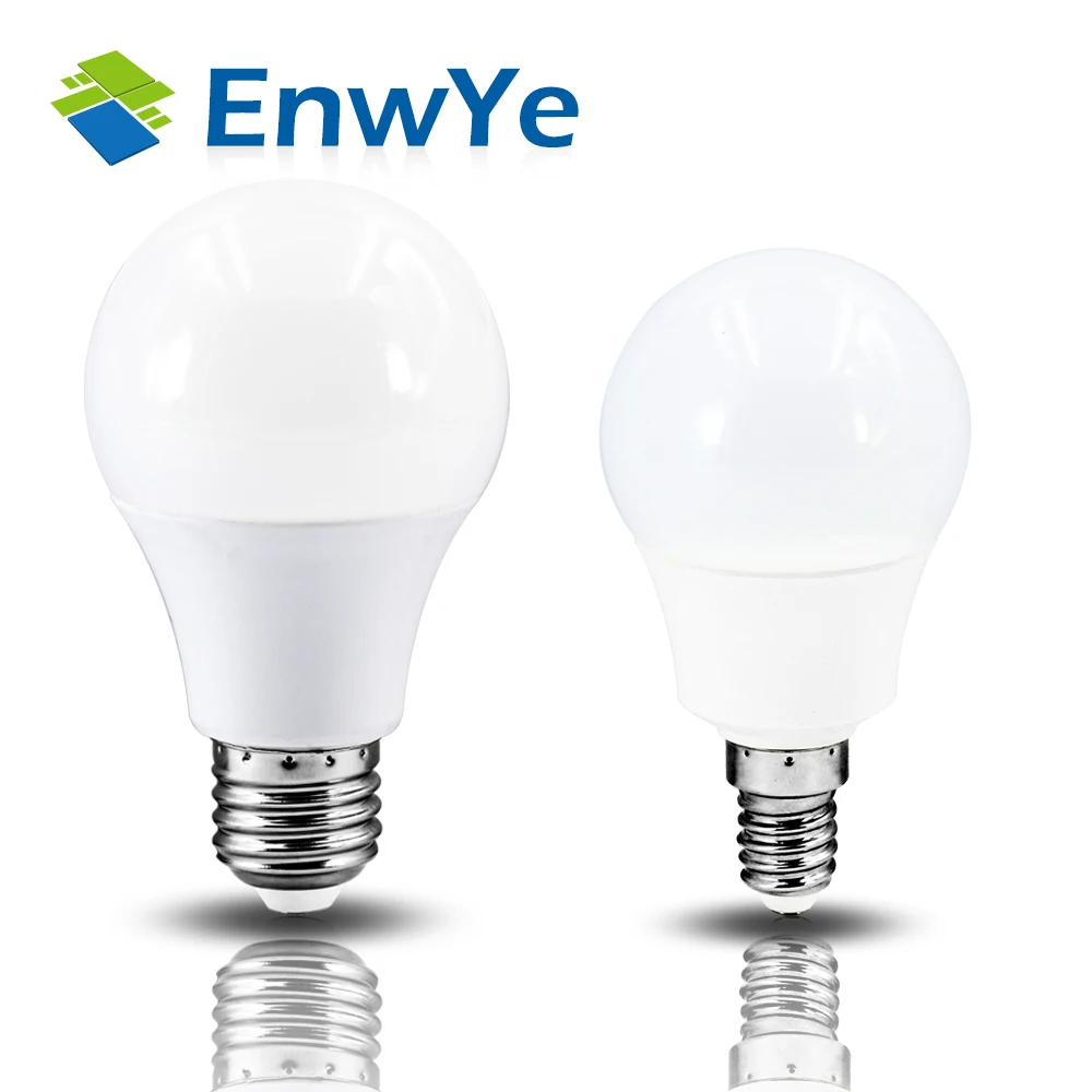 

EnwYe LED lamp E14 E27 AC 220V 230V 240V 20W 18W 15W 12W 9W 6W 3W LED bulb Lamp LED Spotlight Table Lamps