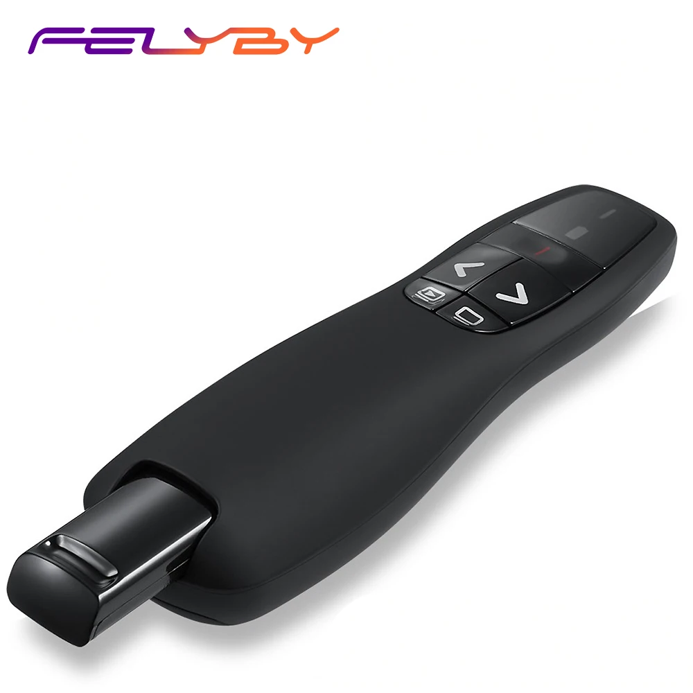 FELYBY 2.4 GHz اللاسلكية USB مقدم التحكم عن بعد مؤشر ليزر الفرس الوجه القلم