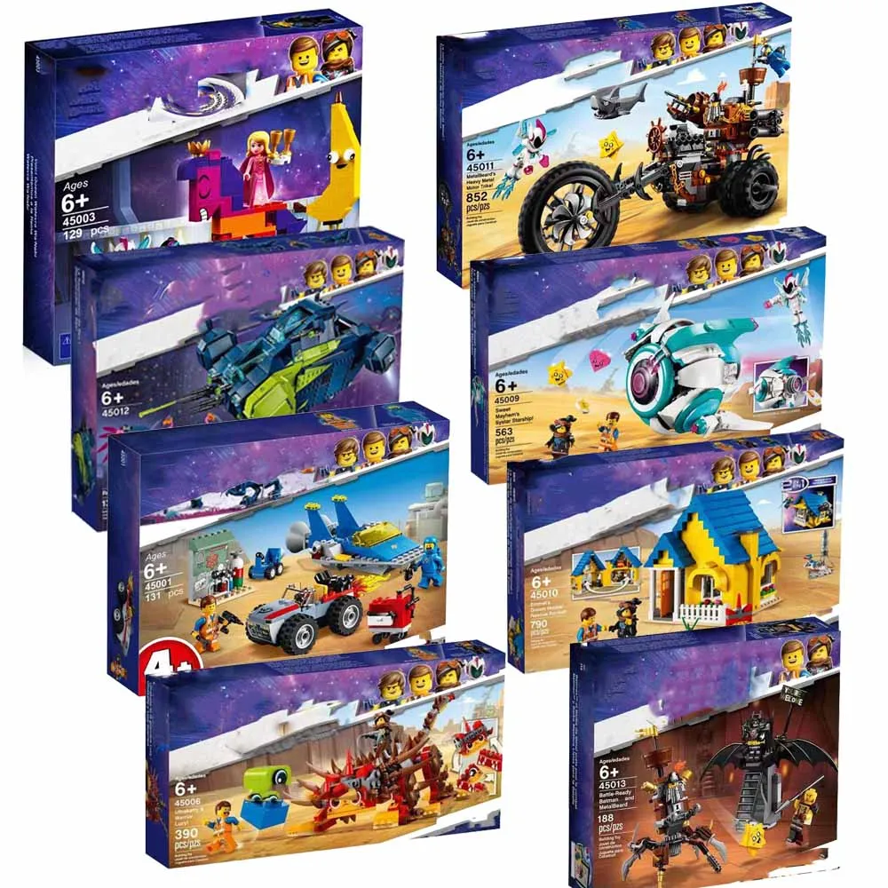 

2019 Rex's Rex-treme Offroade Sweet Mayhem's Systar Starship Building Blocks Compatible LegoING Movies 2 Toys 70830 70831 Gift