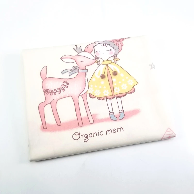 

100% Cotton Twill Fabric Printed Princess Patchwork Cloth For DIY Sewing Quilting Fat Quarters Material For Baby&Child 50X40CM
