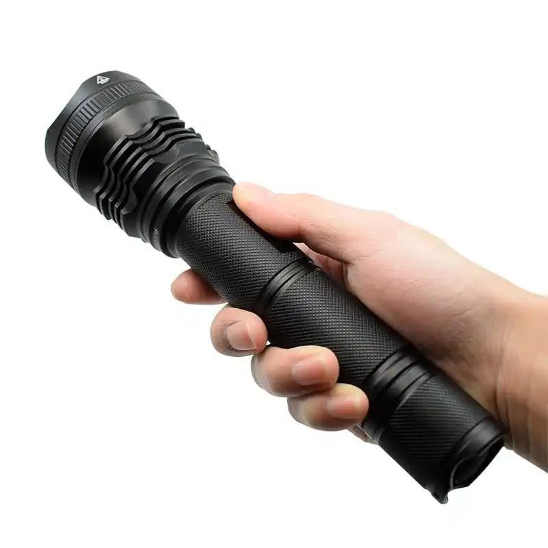 

Powerful XHP50 LED Flashlight Zoomable 5 Modes 2500lm Tactical Zoom LED Torch Hunting Light Lamp Waterproof Focusable Flashlight