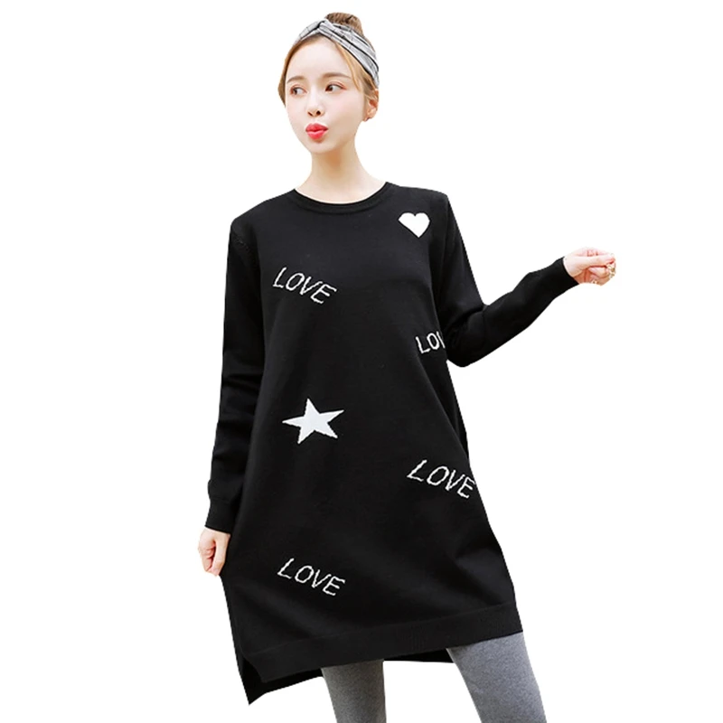 

Hot Sale Women Warm Pregnancy Sweaters Elasticity Casual Pullovers Sweaters Fashion Autumn Winter Maternity Sweaters