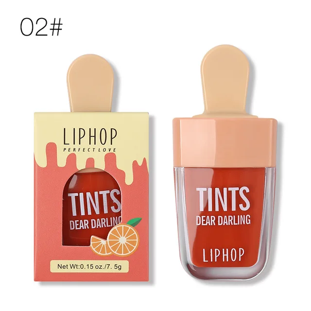 1Pcs LIPHOP Long-Lasting Lip Tint 5 Colors Liquid Lipstick Batom Rouge A Levres Labial Matte Lip Gloss Sexy Tattoo Cosmetic - Цвет: 02