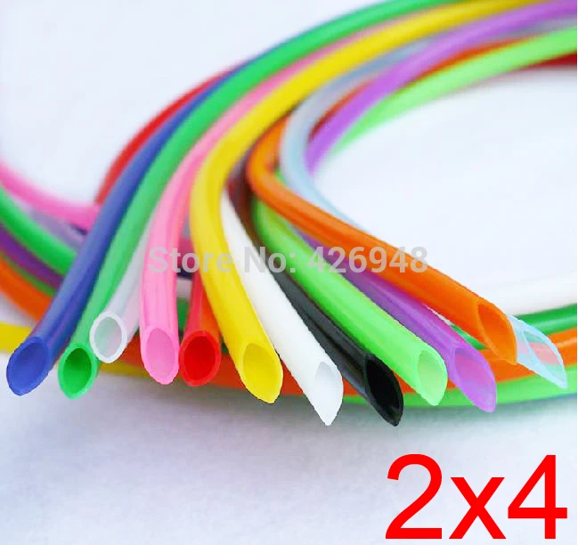 2mm ID 4mm OD FDA colours Silicone Rubber Tube Hose food