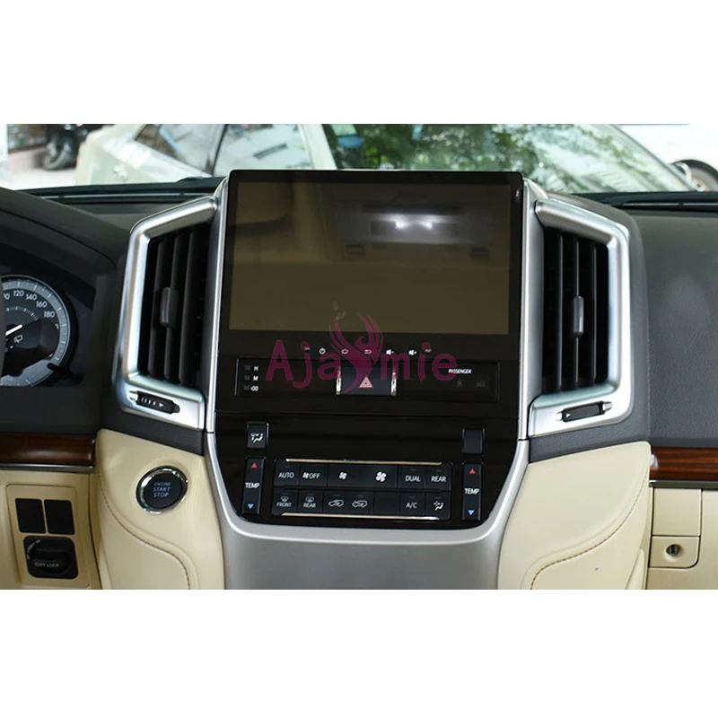 Comprar Cromado Car Styling 2008 2017 soporte de la manija de la puerta del Tazón de salida de CA cubierta del Panel de ventilación para Toyota LC Land Cruiser accesorios de 200