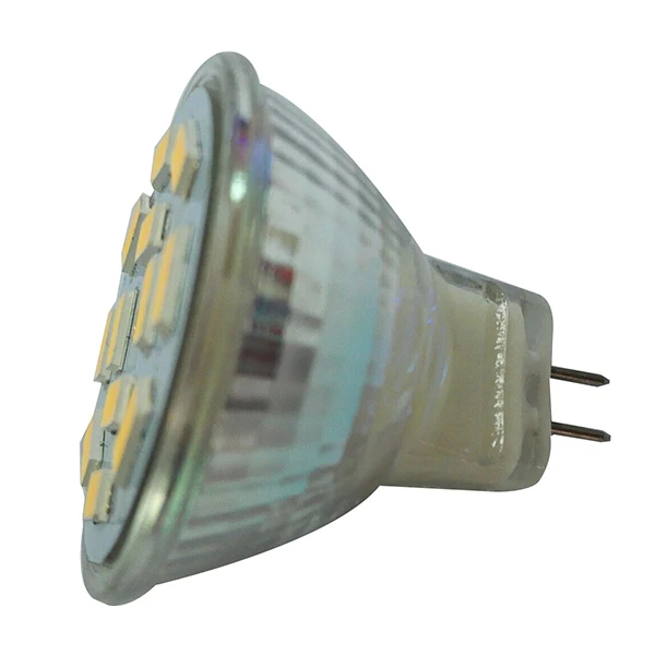 6 Вт GU4 (MR11) светодиодный Spotlight MR11 12 SMD 5730 570 lm DC 12 В, теплый белый