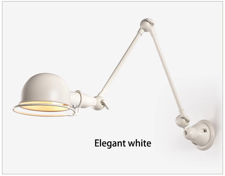 Настенный светильник в скандинавском стиле, прикроватная лампа для спальни, настенный светильник с одной головкой, промышленный креативный вращающийся простой светильник для гостиной