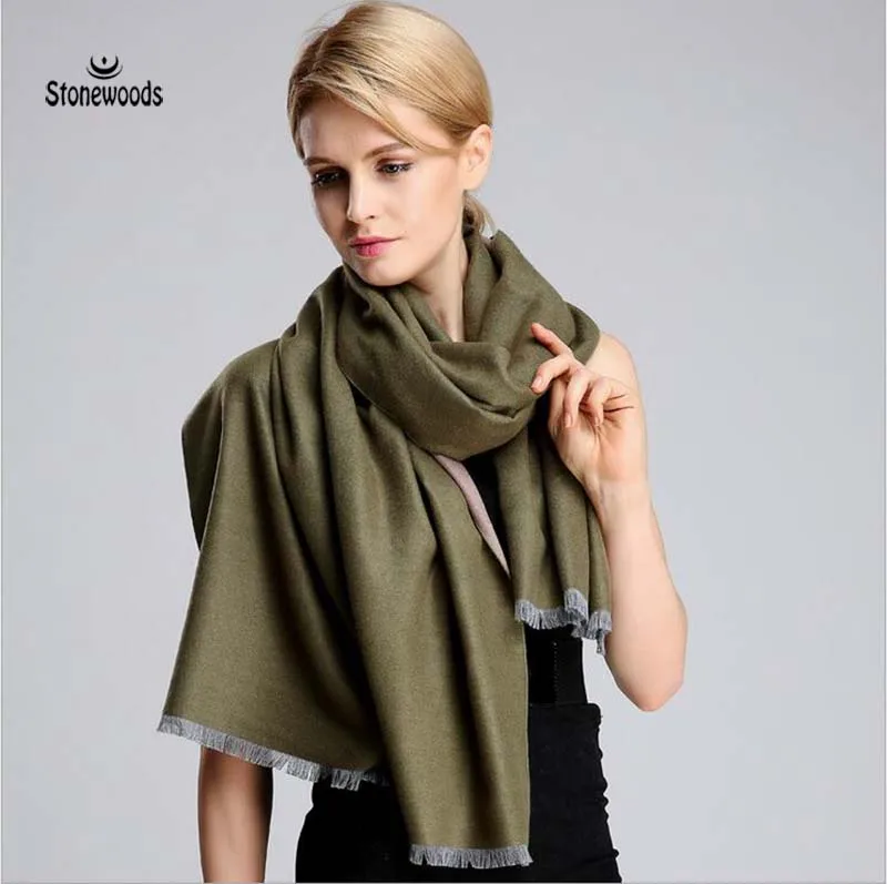 Scarf Women Shawls And Scarves Pashmina Winter Blanket Scarf Women ...