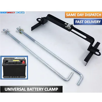 

Battery Bracket for Car Universal Battery Retaining Clamp Bracket Bolt Tle Hold Down Kit Car Van 19mm 23mm 27mm